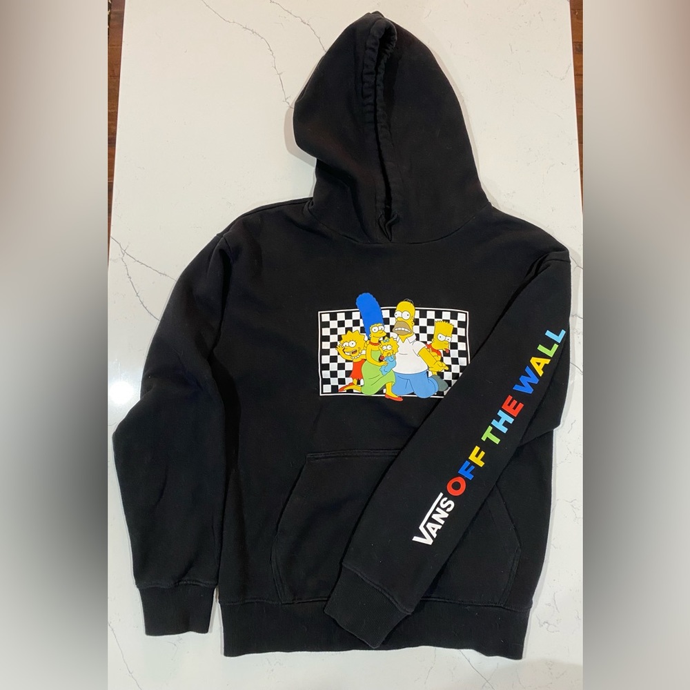 Vans x The Simpsons Family Black Hoodie - Women’s Medium